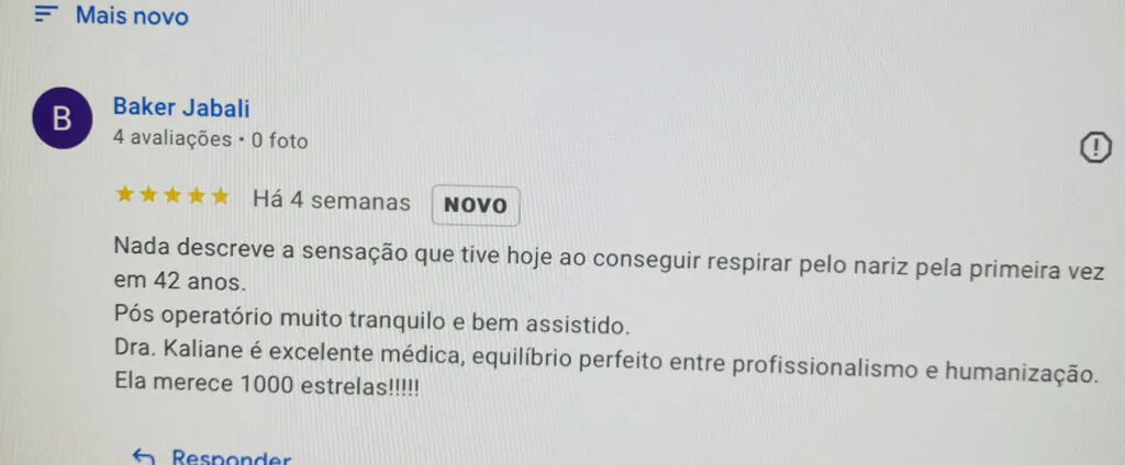 avaliações dra kaliane Araujo